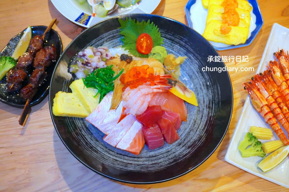 台中太平【九屋太平の聚客所】平價日式料理專賣店推薦！生魚片刺身、握壽司、手捲、串燒、丼飯、生食丼、揚物…等超多選擇。