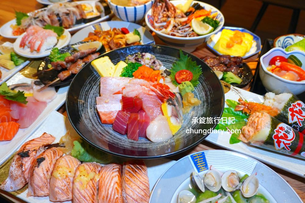 台中太平【九屋太平の聚客所】平價日式料理專賣店推薦！生魚片刺身、握壽司、手捲、串燒、丼飯、生食丼、揚物…等超多選擇。