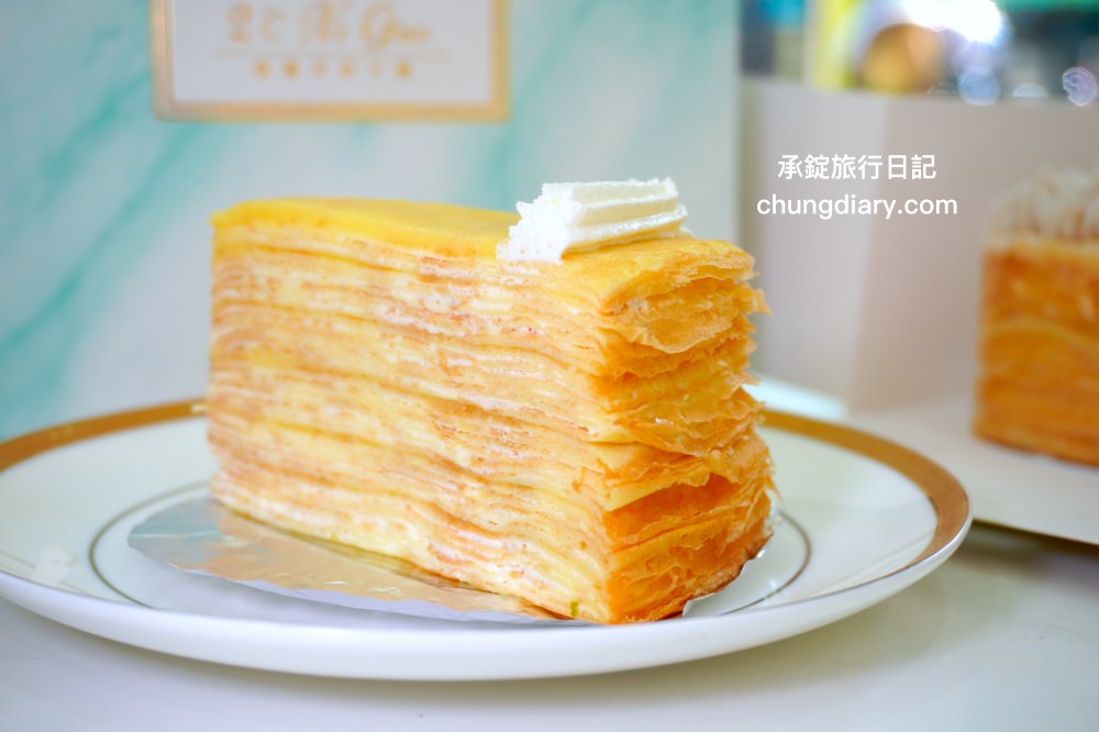 台中千層蛋糕推薦【2度C Ni Guo逢甲店】每日手作蛋糕甜點，平價而不凡的美味表現！點心、下午茶、外帶伴手禮的好選擇。