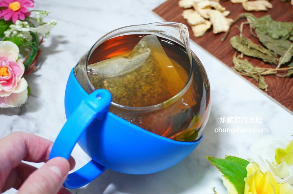 漢方養生茶推薦【常逸茶】全德中醫團隊研發，添加中藥與花草原料：金錢薄荷、西洋參、桔梗、陳皮、桑葉、甘草、菊花、乾薑。主打補充營養、調養正氣、減緩腦霧的茶品！