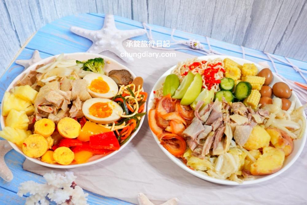 台中太平小吃【木子李鹽水雞】文青風手提輕食餐盒！去骨雞胸肉、大雞腿！冷滷味、涼拌小菜、內臟類、季節水果…超多選擇。