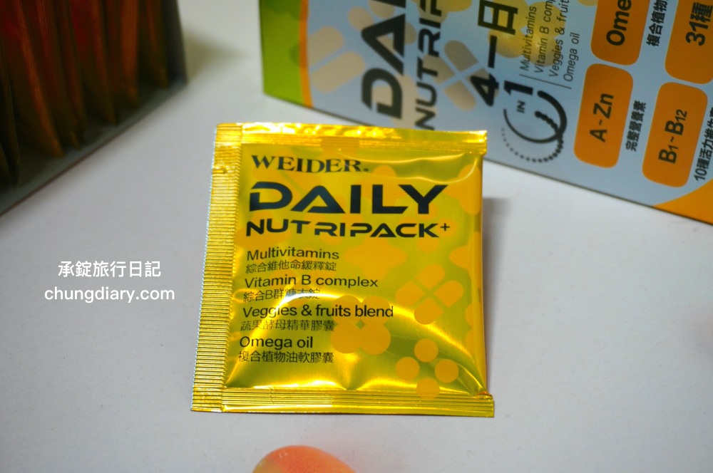 專為上班族設計綜合維他命【威德一日補給+】WEIDER威德保健品，4效合一的營養補給包！綜合維生素礦物質＋複合莓果、完整B群、Omega-369複合植物油、31種蔬果酵素精華。