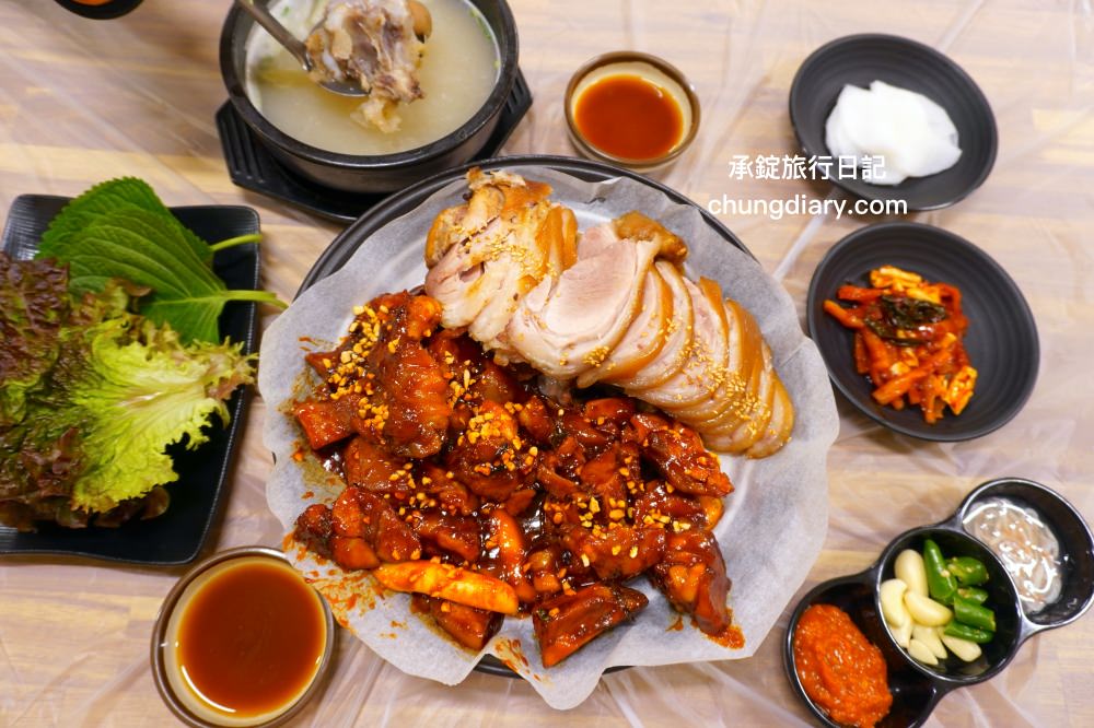 釜山韓式豬腳【漢方王豬腳한방왕족발】南浦站美食,靠近影島大橋附近,美味度NO.1!半半豬腳반반족발(족발반+불족반)。 - 第1張圖 釜山韓式豬腳【漢方王豬腳한방왕족발】南浦站美食,靠近影島大橋附近,美味度NO.1!半半豬腳반반족발(족발반+불족반)。