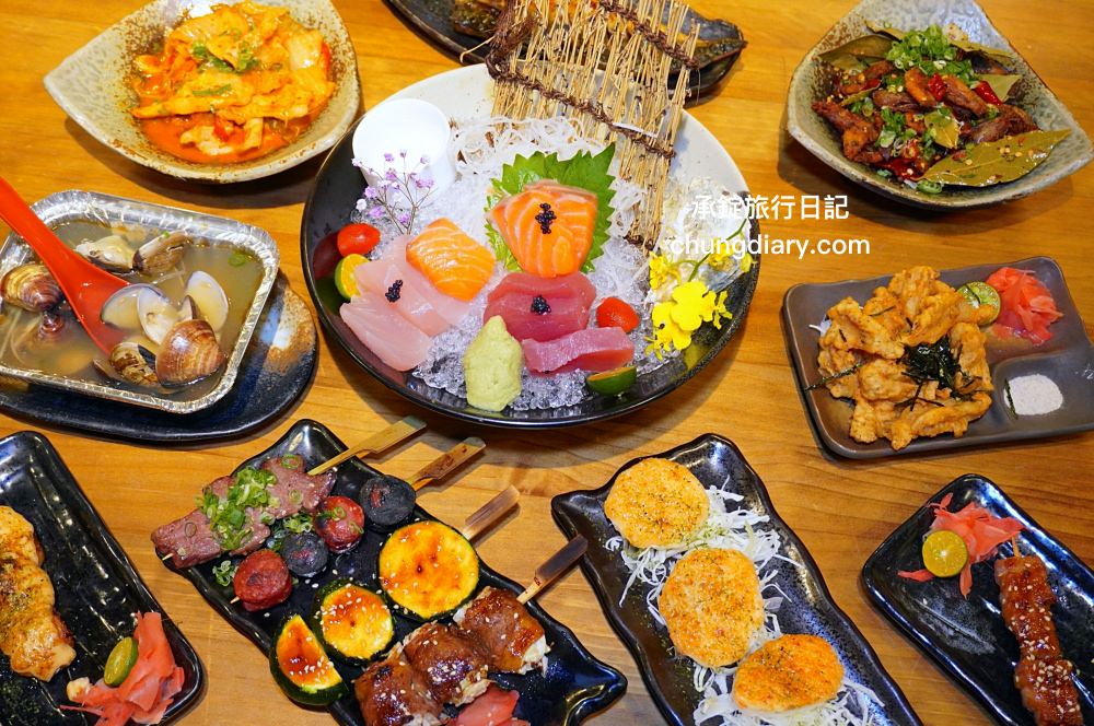 隱居居酒屋いざかや台中店｜廣三SOGO百貨後方，串燒、烤物、刺身、炸物、日式料理專賣！晚餐宵夜喝酒の深夜食堂。