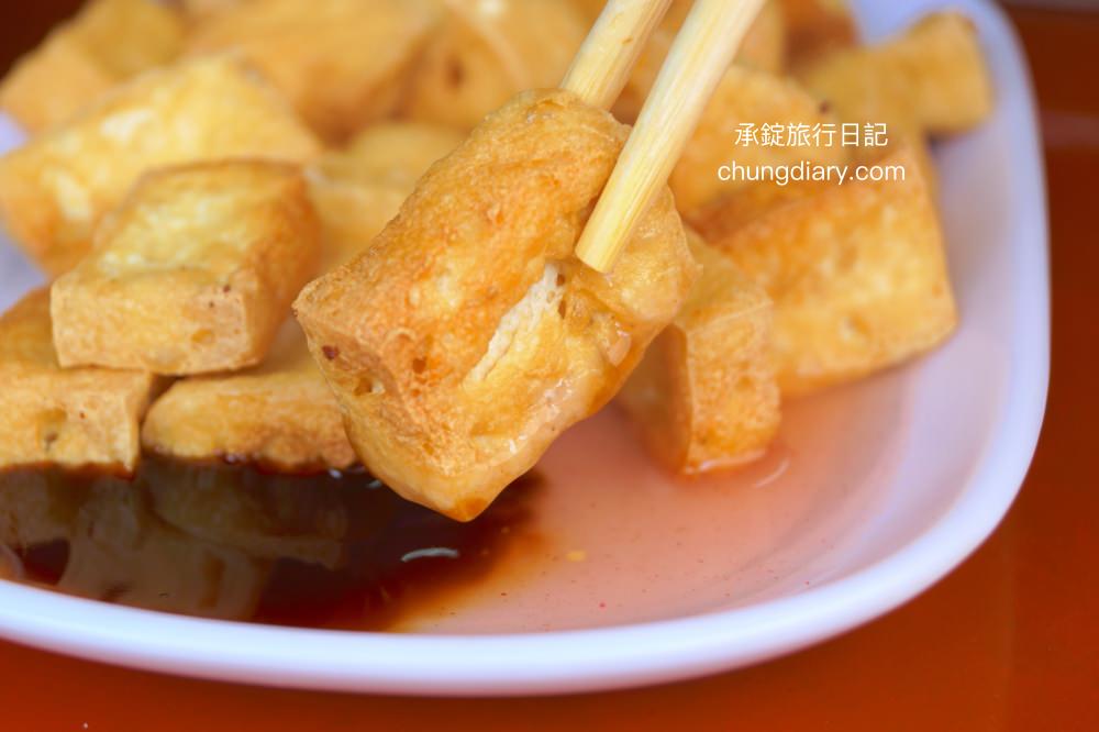 上安美食傳統肉粥炸豆腐沾醬-台中西屯小吃
