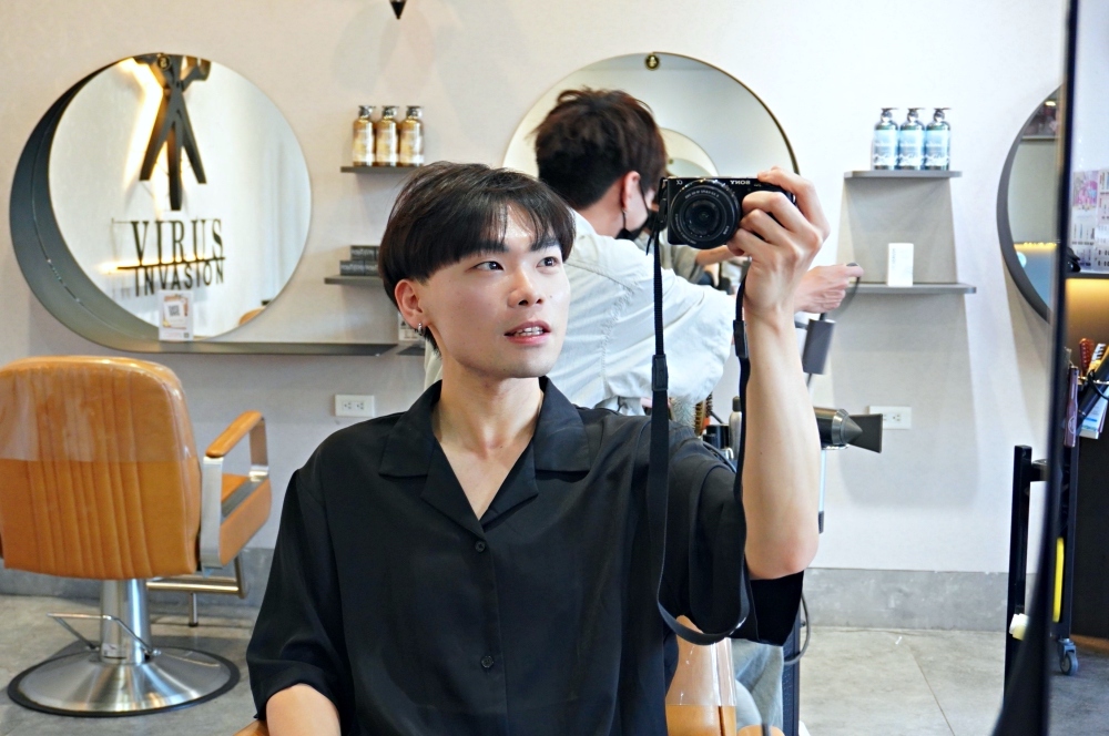 Virus hair salon 24H 日夜間髮廊 逢甲旗艦店｜台中男生燙髮、染髮、男士剪髮推薦｜三七分韓系紋理燙