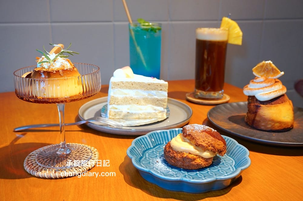 OZM 啢男咖啡甜點｜台中西區咖啡廳｜寵物友善有店狗柴犬！招牌必點肉桂捲、司康、戚風蛋糕。