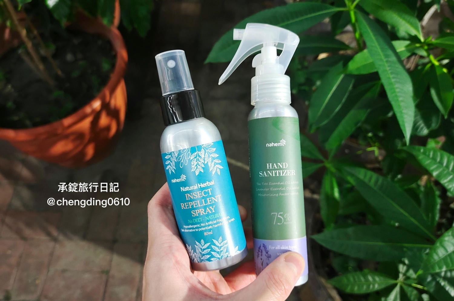 Nahemi娜禾蜜｜草本增色護髮粉、無矽靈洗髮露、頭皮調理精華液、天然草本精油防蚊液/乾洗手噴霧。