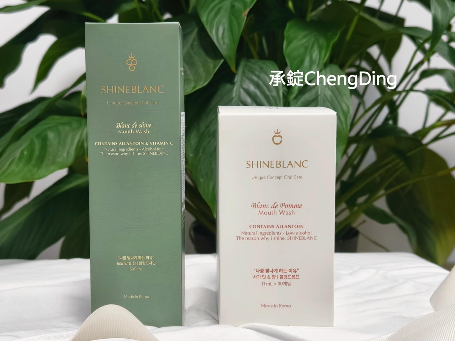 韓國好物推薦【SHINE BLANC 潔淨清新漱口水】麝香葡萄、清新蘋果口味！風靡日韓貴婦圈。