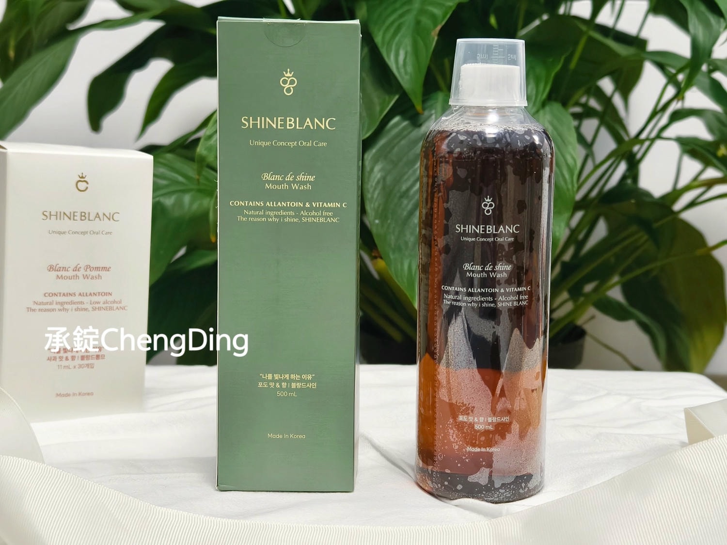 韓國好物推薦【SHINE BLANC 潔淨清新漱口水】麝香葡萄、清新蘋果口味！風靡日韓貴婦圈。
