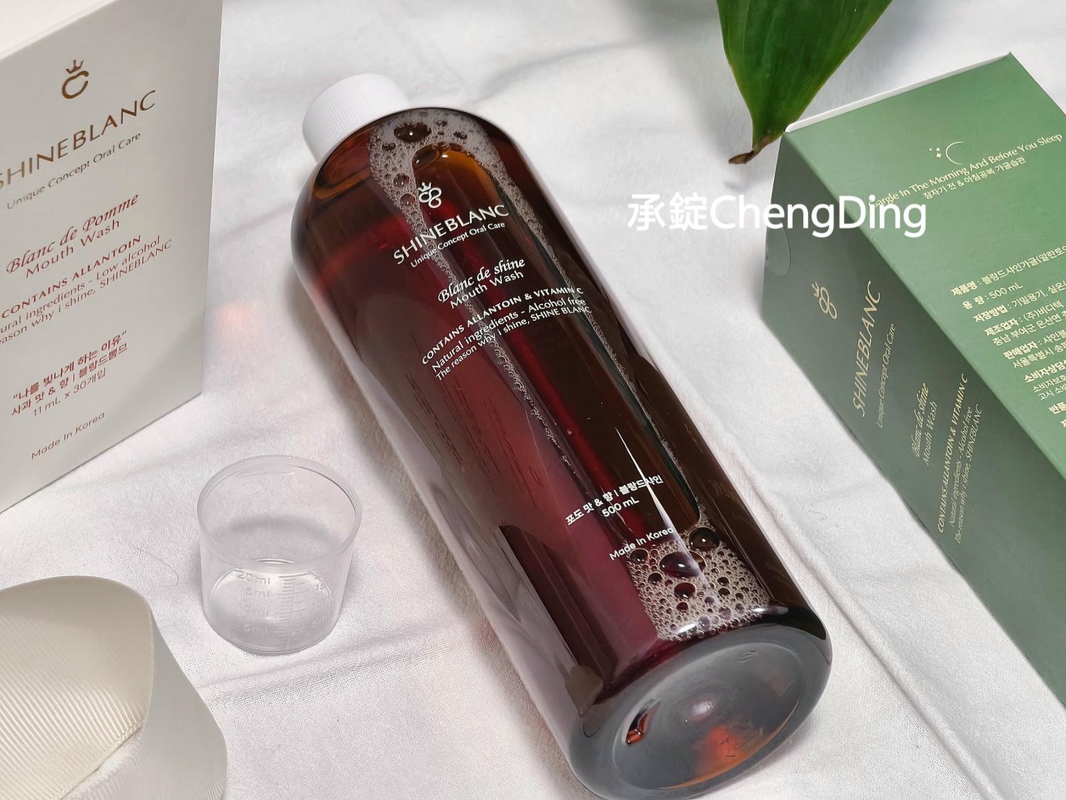 韓國好物推薦【SHINE BLANC 潔淨清新漱口水】麝香葡萄、清新蘋果口味！風靡日韓貴婦圈。