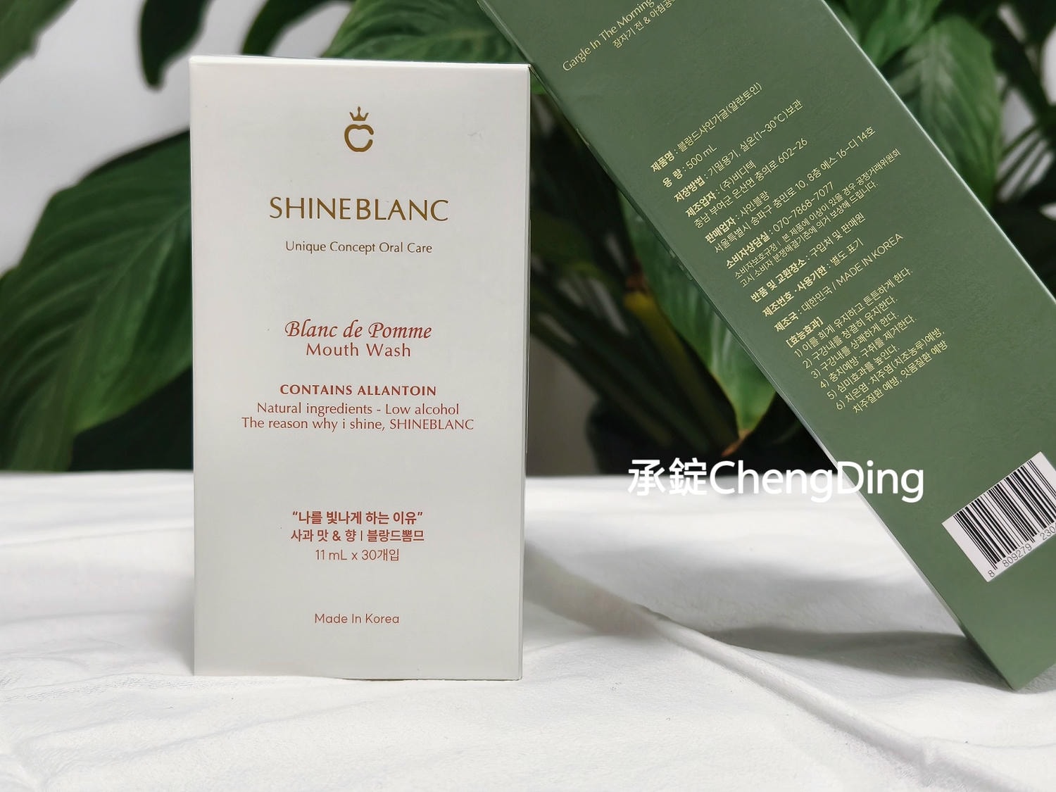 韓國好物推薦【SHINE BLANC 潔淨清新漱口水】麝香葡萄、清新蘋果口味！風靡日韓貴婦圈。